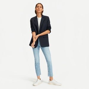 Everlane high rise kick crop in light blue Size 27